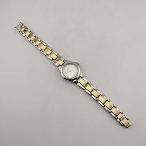 I Like Mikes Mid Century Modern Watches Prescott Women's Mixed Metal Watch, Circular Dial, Bracelet Strap
