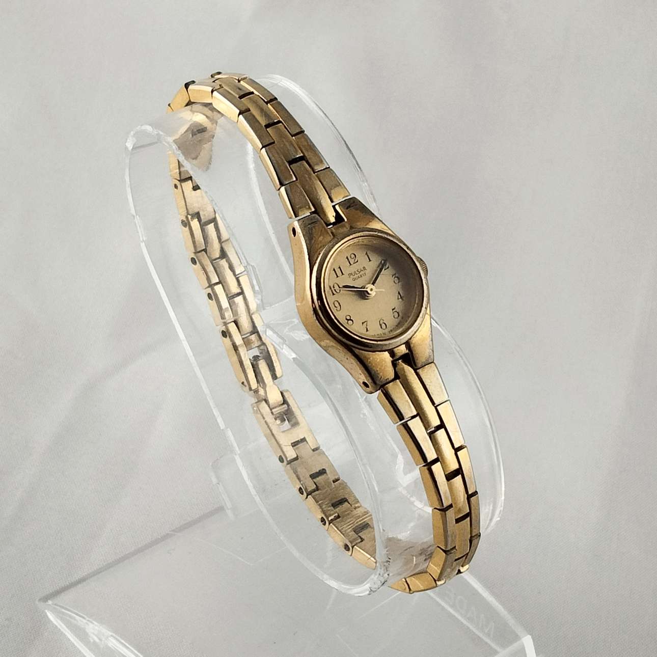 Pulsar Women's Petite Gold Tone Watch, Bracelet Strap - I Like Mikes Mid  Century Modern