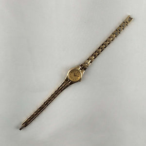 I Like Mikes Mid Century Modern Watches Pulsar Women's Petite Gold Tone Watch, Bracelet Strap