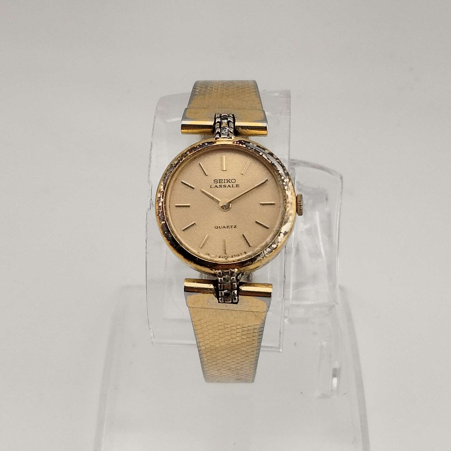 Seiko Lassale Women's Quartz All Gold Tone Quartz Watch, Round
