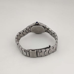 I Like Mikes Mid Century Modern Watches Seiko Men's All Silver Tone Watch, Circular Dial, Date Window, Bracelet Strap