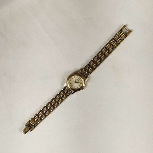 I Like Mikes Mid Century Modern Watches Seiko Petite Watch, Gold Tone, Bracelet Strap