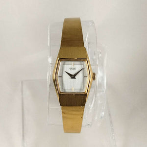 I Like Mikes Mid Century Modern Watches Seiko Petite Watch, Gold Tone, Bracelet Strap