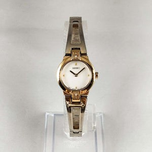 I Like Mikes Mid Century Modern Watches Seiko Petite Watch, Mother of Pearl Dial, Bracelet Strap