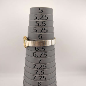 I Like Mikes Mid Century Modern Watches Seiko Round Woman's Watch, Gold Tone, Stretch Strap