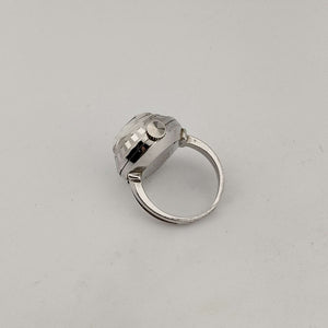 I Like Mikes Mid Century Modern Watches Seiko Silver Tone Watch Ring