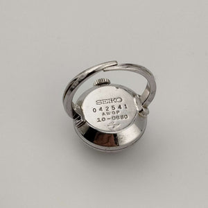 I Like Mikes Mid Century Modern Watches Seiko Silver Tone Watch Ring