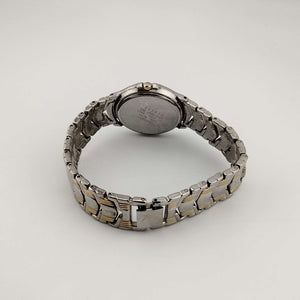 I Like Mikes Mid Century Modern Watches Seiko Unisex Gold and Silver Tone Watch, Circular Dial, Bracelet Strap