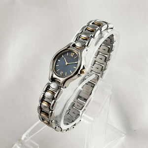 I Like Mikes Mid Century Modern Watches Seiko Unisex Watch, Dark Purple Dial, Bracelet Strap