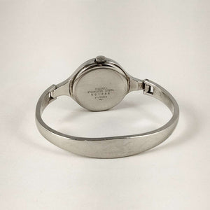 I Like Mikes Mid Century Modern Watches Seiko Watch, Two Tone Dial, Thin Metal Strap