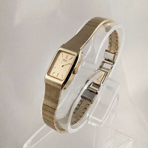 I Like Mikes Mid Century Modern Watches Seiko Women's Gold Tone Watch, Bracelet Strap