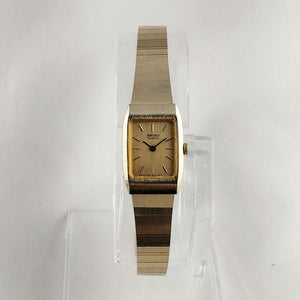 I Like Mikes Mid Century Modern Watches Seiko Women's Gold Tone Watch, Bracelet Strap