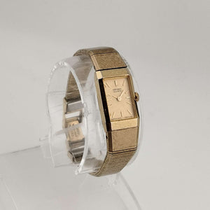 Seiko Women's Petite All Gold Tone Quartz Watch, Rectangular Dial, Bra - I Like Mikes Mid Century Modern Seiko Women's Petite All Gold Tone Quartz Watch, Rectangular Dial, Bra - I Like Mikes Mid Century Modern