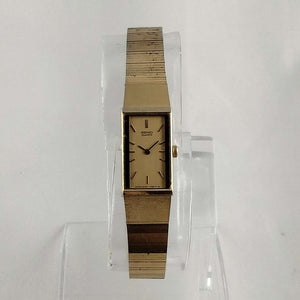 I Like Mikes Mid Century Modern Watches Seiko Women's Petite All Gold Tone Watch, Octagon, Smooth Bracelet Strap