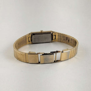 I Like Mikes Mid Century Modern Watches Seiko Women's Petite All Gold Tone Watch, Octagon, Smooth Bracelet Strap