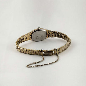 I Like Mikes Mid Century Modern Watches Seiko Women's Petite Gold Tone Watch, Bracelet Link Strap