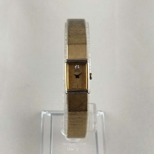 I Like Mikes Mid Century Modern Watches Seiko Women's Petite Gold Tone Watch, Jewel Detail