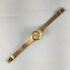I Like Mikes Mid Century Modern Watches Seiko Women's Watch, Gold Tone with Raised Details on Dial