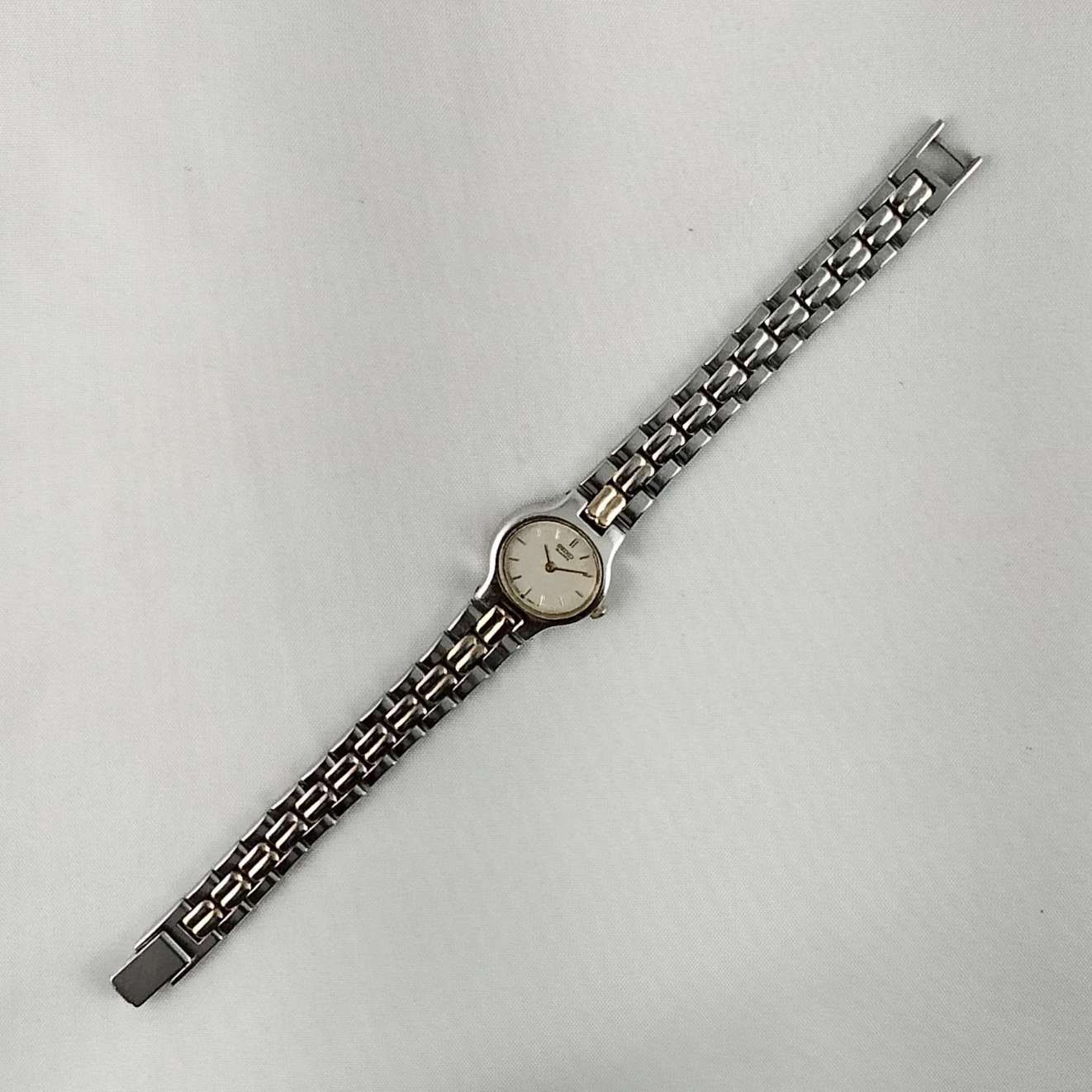 Seiko Ladies Watch - Silver and Gold Seiko Essentials Two-Tone Stainless Steel Bracelet Silver  main image 4