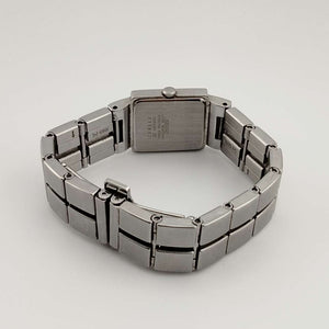 I Like Mikes Mid Century Modern Watches Seiko Women's Watch, Square Dial, Silver Tone, Bracelet Strap