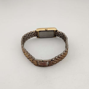 I Like Mikes Mid Century Modern Watches Shannons Men's Gold Tone Quartz Watch, Rectangular Tank Style Dial, Bracelet