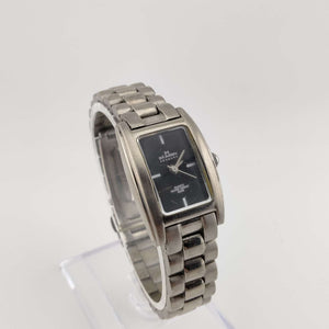 I Like Mikes Mid Century Modern Watches Skagen Men's Silver Tone Watch, Rectangular Minimal Dial, Bracelet Strap