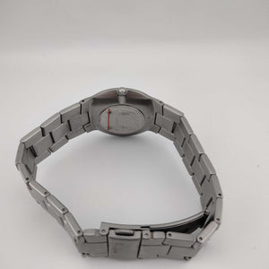 I Like Mikes Mid Century Modern Watches Skagen Men's Silver Tone Watch, Round Dial, Bracelet Strap