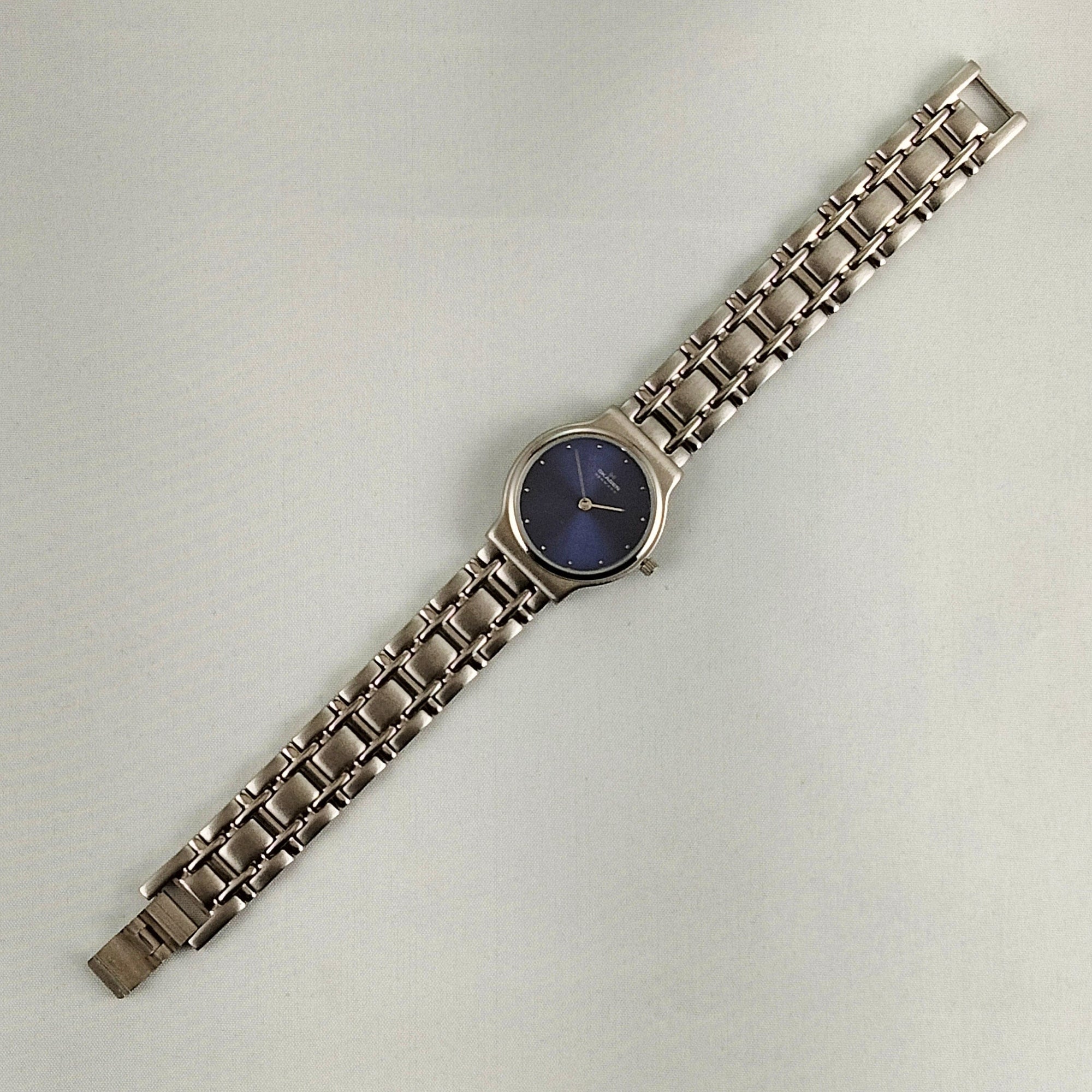 I Like Mikes Mid Century Modern Watches Skagen Men's Stainless Steel Watch, Dark Purple Dial, Link Bracelet