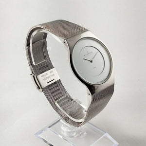 I Like Mikes Mid Century Modern Watches Skagen Men's Stainless Steel Watch, Mesh Strap