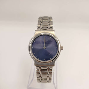 I Like Mikes Mid Century Modern Watches Skagen Men's Stainless Steel Watch, Metallic Blue Dial, Bracelet Strap
