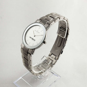 I Like Mikes Mid Century Modern Watches Skagen Men's Stainless Steel Watch, Oversized Bracelet Strap