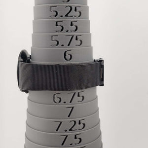 I Like Mikes Mid Century Modern Watches Skagen Men's Watch, Blue Dial with White Dash Markers, Black Mesh Strap