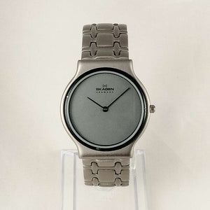 I Like Mikes Mid Century Modern Watches Skagen Men's Watch, Gray Dial, Bracelet Strap
