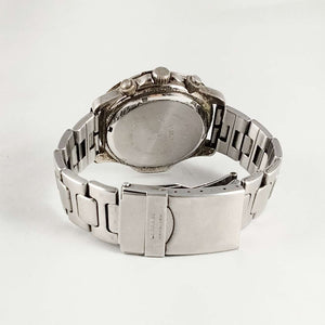 I Like Mikes Mid Century Modern Watches Skagen Oversized Chronograph Watch, Red Dial, Bracelet Strap