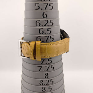 I Like Mikes Mid Century Modern Watches Skagen Oversized Men's Watch, Black Dial, Leather Style Strap