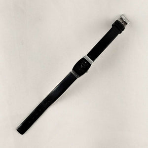 I Like Mikes Mid Century Modern Watches Skagen Petite Watch, Black Dial, Black Leather Strap