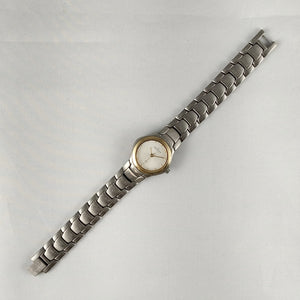 I Like Mikes Mid Century Modern Watches Skagen Stainless Steel Women's Watch, Gold Tone Details, Bracelet Strap