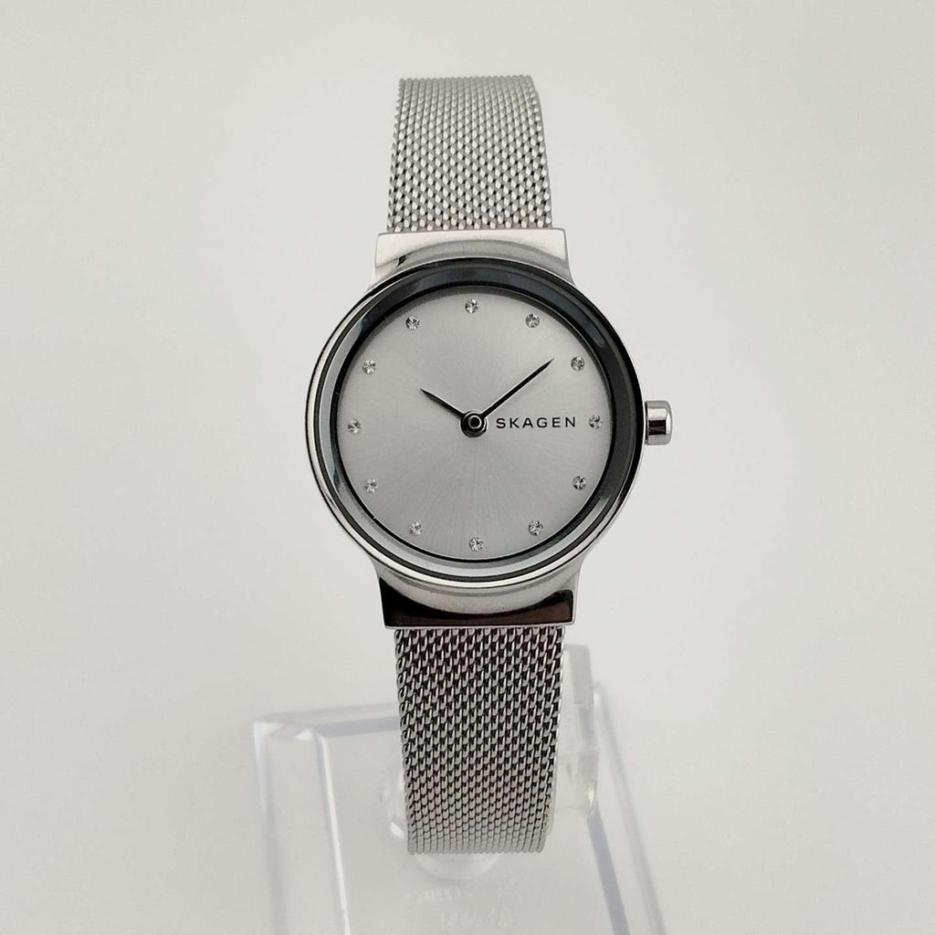 Skagen Unisex Silver Tone Watch, Jewel Hour Markers  display picture 3