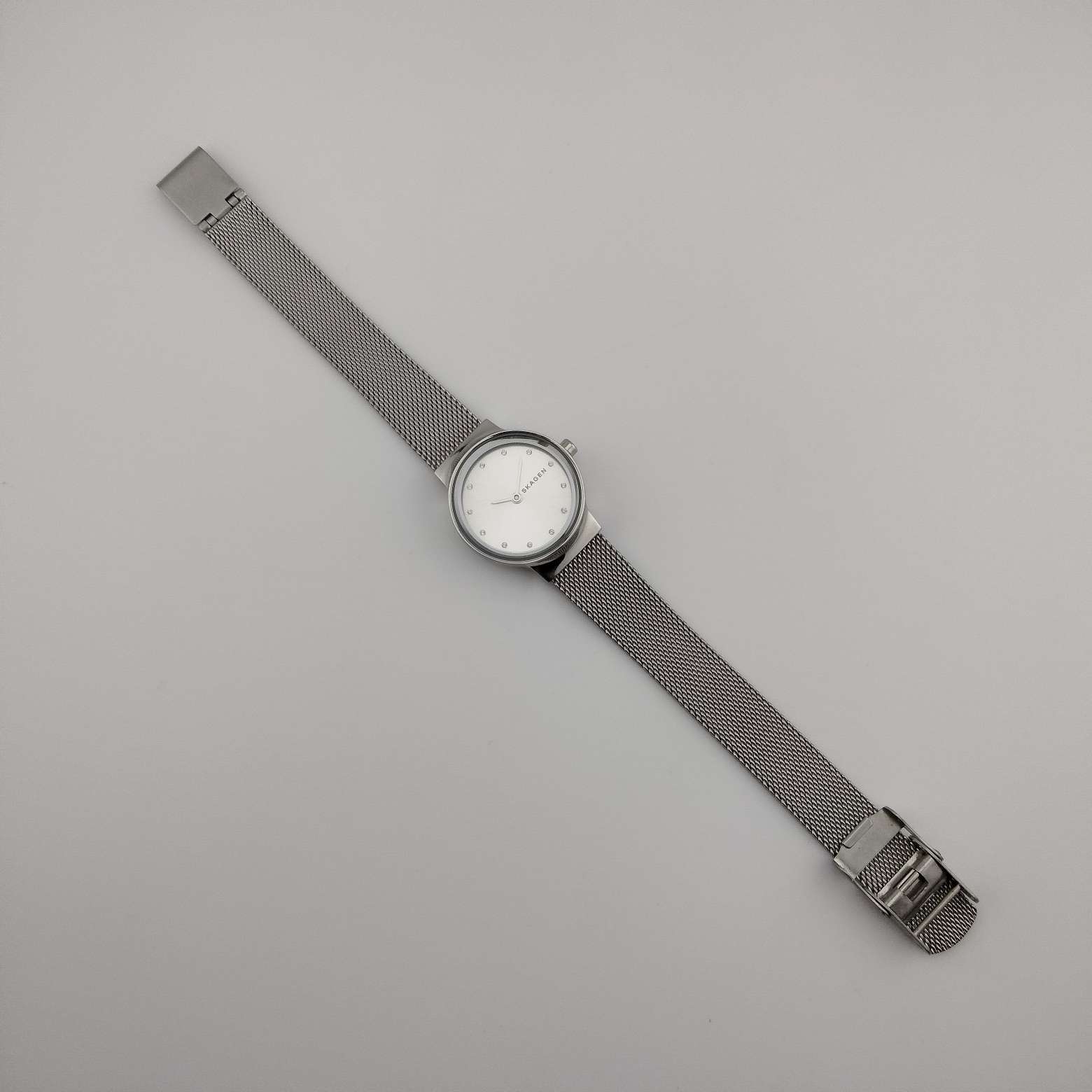 Skagen Denmark watch Silverstone Unisex Vintage Skagen Denmark Classic Mesh Band Unisex Watch, All  main image 4