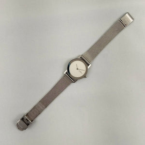 I Like Mikes Mid Century Modern Watches Skagen Unisex Stainless Steel Watch, Clean Face Design, Mesh Strap