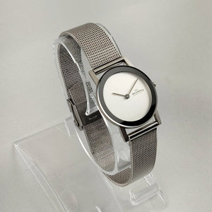 I Like Mikes Mid Century Modern Watches Skagen Unisex Stainless Steel Watch, Clean Face Design, Mesh Strap