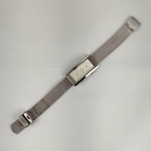 I Like Mikes Mid Century Modern Watches Skagen Unisex Stainless Steel Watch, Dual Time Zone, Mesh Strap