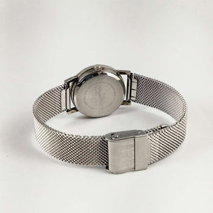 I Like Mikes Mid Century Modern Watches Skagen Unisex Watch, Dot Hour Markers, Mesh Strap