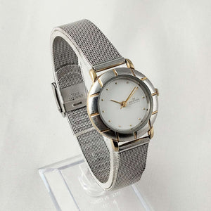 I Like Mikes Mid Century Modern Watches Skagen Unisex Watch, Gold Tone Details, Mesh Strap