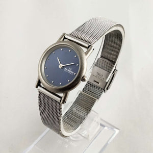 I Like Mikes Mid Century Modern Watches Skagen Unisex Watch, Navy Dial, Mesh Strap