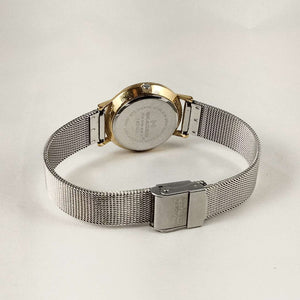 I Like Mikes Mid Century Modern Watches Skagen Watch, Gold Tone Details, Mesh Strap
