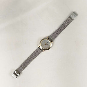 I Like Mikes Mid Century Modern Watches Skagen Watch, Gold Tone Details, Mesh Strap
