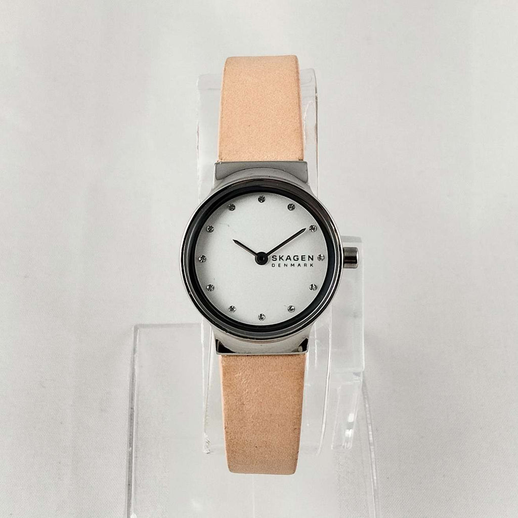 Skagen Gitte PRSK1035 Women\'s Beige Leather Analog Dial Quartz Wristwatch AEA312 s-l500.jpg main image 4