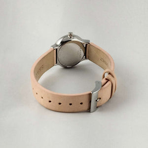 I Like Mikes Mid Century Modern Watches Skagen Watch, Jewel Hour Markers, Peach Genuine Leather Strap