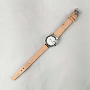I Like Mikes Mid Century Modern Watches Skagen Watch, Jewel Hour Markers, Peach Genuine Leather Strap